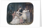 Portrait of Grand Duchess Alexandra Iosifovna of Saxe-Altenburg with children by Anonymous