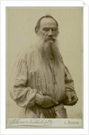 Portrait of the author Count Lev Nikolayevich Tolstoy by Anonymous