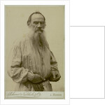 Portrait of the author Count Lev Nikolayevich Tolstoy by Anonymous