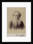 Portrait of the author Count Lev Nikolayevich Tolstoy by Anonymous