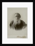 Portrait of the author Count Lev Nikolayevich Tolstoy by Anonymous