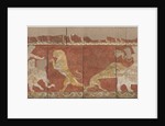 Wall painting from the Red Hall of the Palace in Varakhsha. Fragment by Anonymous