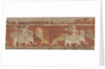 Wall painting from the Red Hall of the Palace in Varakhsha. Fragment by Anonymous
