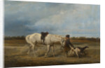 Hunting dog handler by Anonymous