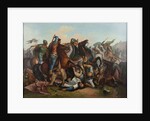 The Battle of Rudolph of Habsburg against Ottokar of Bohemia on 26 August 1278 by Anonymous