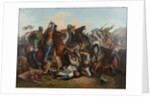 The Battle of Rudolph of Habsburg against Ottokar of Bohemia on 26 August 1278 by Anonymous