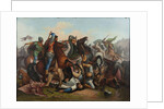 The Battle of Rudolph of Habsburg against Ottokar of Bohemia on 26 August 1278 by Anonymous