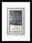 Design of the column commemorating centennial of the Battle of Poltava by Anonymous