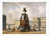 View of the Monument to Emperor Nicholas I on Saint Isaacs Square by Anonymous
