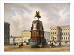 View of the Monument to Emperor Nicholas I on Saint Isaacs Square by Anonymous
