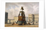 View of the Monument to Emperor Nicholas I on Saint Isaacs Square by Anonymous