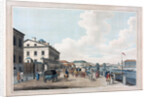 View of the Fontanka Embankment near the Simeon bridge in St. Petersburg by Anonymous