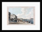 View of the Fontanka Embankment near the Simeon bridge in St. Petersburg by Anonymous