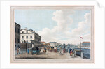 View of the Fontanka Embankment near the Simeon bridge in St. Petersburg by Anonymous