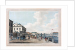 View of the Fontanka Embankment near the Simeon bridge in St. Petersburg by Anonymous