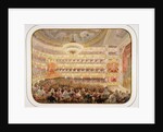 The Auditorium of the Saint Petersburg Imperial Bolshoi Kamenny Theatre by Anonymous