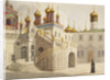 The Boyar Ground and the Church of Our Saviour behind the Gold Grid in the Moscow Kremlin by Anonymous