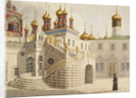 The Boyar Ground and the Church of Our Saviour behind the Gold Grid in the Moscow Kremlin by Anonymous