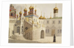 The Boyar Ground and the Church of Our Saviour behind the Gold Grid in the Moscow Kremlin by Anonymous