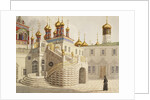 The Boyar Ground and the Church of Our Saviour behind the Gold Grid in the Moscow Kremlin by Anonymous