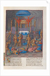 Desecration of the Temple of Jerusalem by Pompey. Illustration in Flavius Josephus Antiquities of t by Anonymous