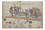 Caravan on the Silk Road. Detail from the Catalan Atlas by Anonymous