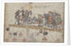 Caravan on the Silk Road. Detail from the Catalan Atlas by Anonymous