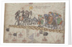 Caravan on the Silk Road. Detail from the Catalan Atlas by Anonymous