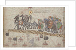 Caravan on the Silk Road. Detail from the Catalan Atlas by Anonymous