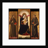 Triptych: Virgin and child with Saints Francis and Anthony Abbot by Anonymous