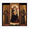 Triptych: Virgin and child with Saints Francis and Anthony Abbot by Anonymous