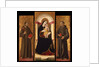 Triptych: Virgin and child with Saints Francis and Anthony Abbot by Anonymous