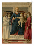 Virgin and Child Enthroned With Four Angels by Anonymous