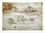 Study of a scythed chariot by Anonymous