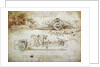 Study of a scythed chariot by Anonymous