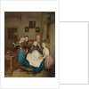 Grandmother with three grandchildren by Anonymous