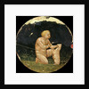Birth Plate (Desco da Parto) Obverse: Boy playing with a dog by Anonymous