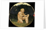 Birth Plate (Desco da Parto) Obverse: Boy playing with a dog by Anonymous