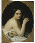 Girl With Flower by Anonymous