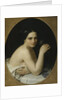 Girl With Flower by Anonymous