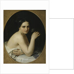 Girl With Flower by Anonymous