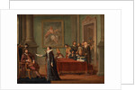 Christina Gyllenstierna with the letter of safe conduct before Christian II by Anonymous