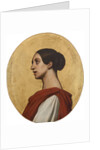 Portrait of the singer and composer Pauline Viardot as Saint Cecilia by Anonymous