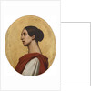 Portrait of the singer and composer Pauline Viardot as Saint Cecilia by Anonymous