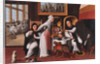 Scene in a monastery by Anonymous