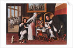 Scene in a monastery by Anonymous
