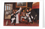 Scene in a monastery by Anonymous