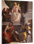 Madonna Enthroned with Child, St John the Baptist, St Louis of Toulouse and Donors by Anonymous