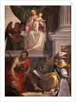 Madonna Enthroned with Child, St John the Baptist, St Louis of Toulouse and Donors by Anonymous