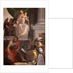 Madonna Enthroned with Child, St John the Baptist, St Louis of Toulouse and Donors by Anonymous